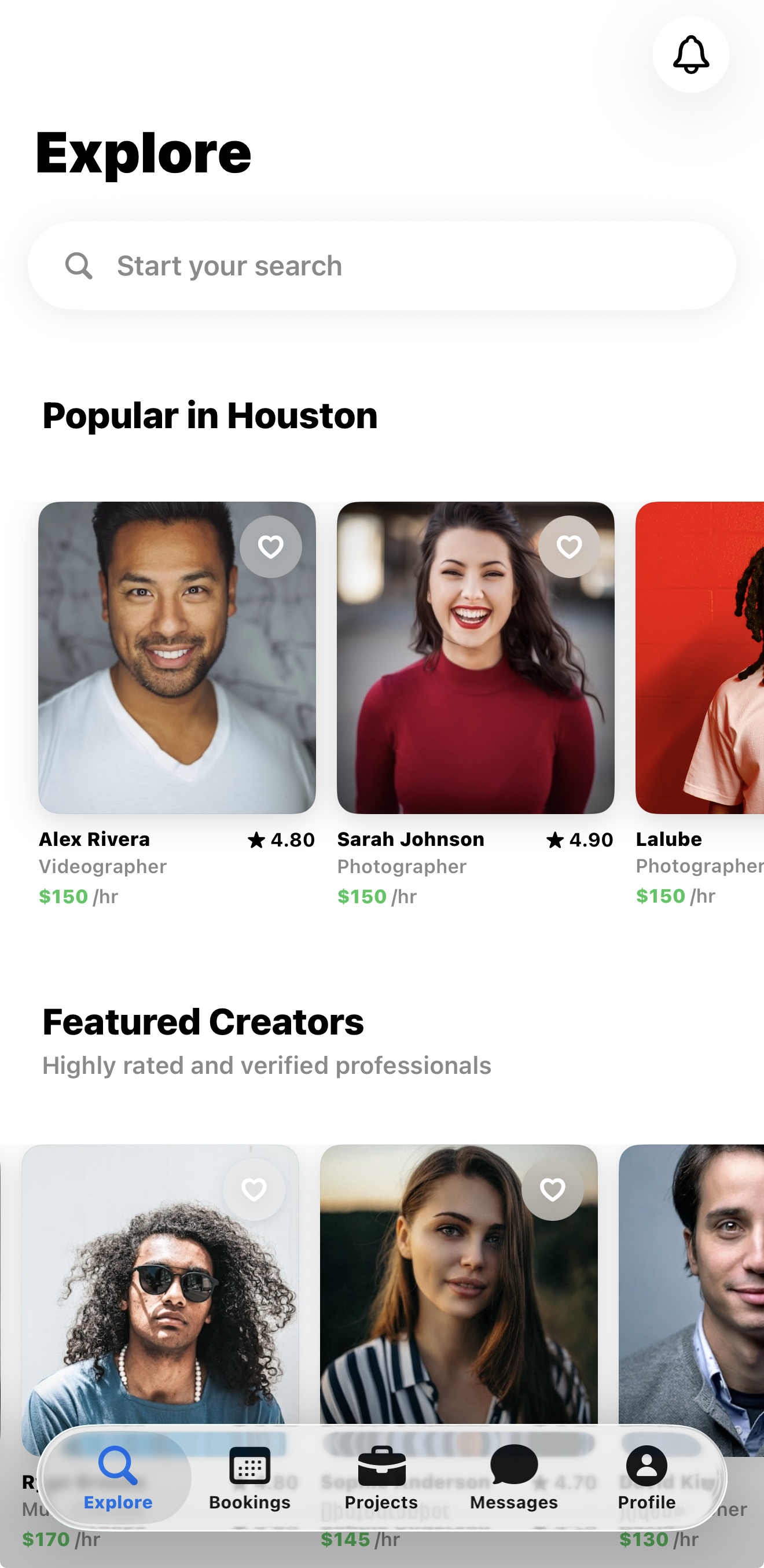 Explore Creators
